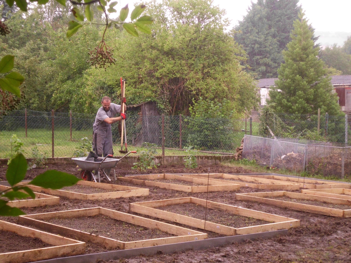 Gemüsegarten vorher