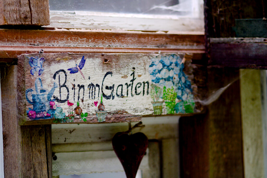 Botschaften im Garten